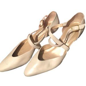 Calico Vintage Cream leather pump 9.5M